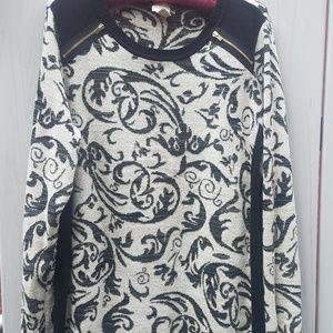 Chico's Sweater with Metallic Threads